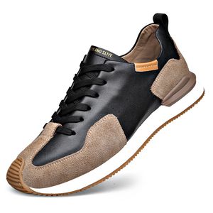 Nouvelles chaussures pour hommes chaussures de sport en cuir respirant 100 tendance décontractée légère chaussures à semelles souples chaussures de skateboard A9