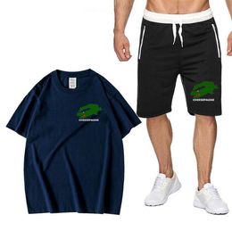 Nouveaux vêtements d'été pour hommes 2 pièces mode T-shirt à manches courtes et shorts ensemble de vêtements de sport ensemble de sport de mode sport hommes