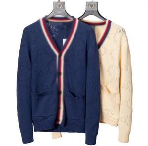 Nieuwe herensweaters Luxe merk casual mode Truien ontwerper Paar jas damestruien uitgehold
