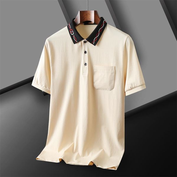 NOUVEAU T-shirt pour hommes Polo Polo Breathable Famous Brand Designer T-shirt T-shirt d'été masculin et féminin grand polo M-3XL