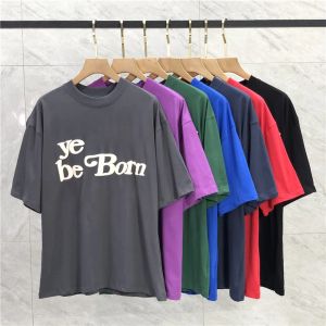 Nouveaux T-shirts pour hommes T-shirt design pour hommes Printemps Eté Manches de couleur T-shirts Vacances Manches courtes Lettres décontractées Impression Tops Gamme de tailles S-XL