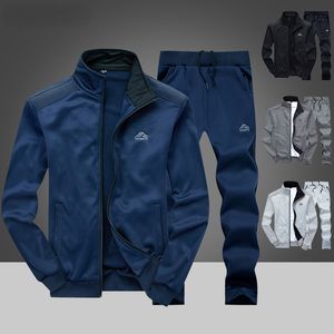 Nieuwe heren Tracksuit Casual Running Set Spring Herfst Mens Sportswear Tweede stuk sportpak Jacket Pant Jogger Sweatsuits Clothing