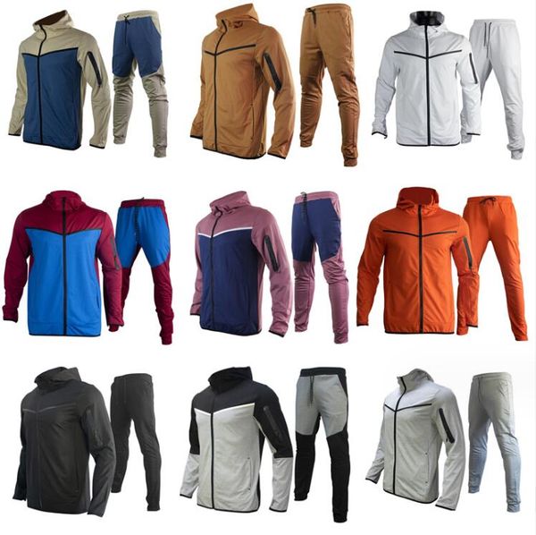 Nouveau survêtement pour hommes Designer vêtements de sport légers pour femmes Zip Up Sweat à capuche Hommes Veste à manches longues Pantalon de jogging Taille asiatique S-3XL