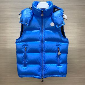 Nieuwe heren Vest Jas Mouwloos donsvest Koppels Mouwloos winter hooded puffer vest Casual Straat jassen Szie 1-5