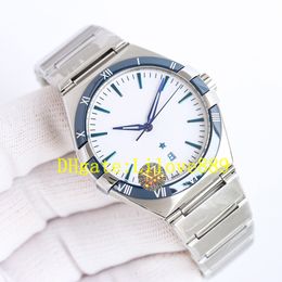 Fashionable and trendy men's watch mechanical automatic movement 41mm double-sided reflective gradient sapphire waterproof dial 316L stainless steel strap