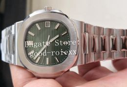 Nouvelle montre pour hommes automatique Cal.324 Date bleu blanc vert gris cadran hommes Eta 5711 platine acier PPF V4 Version montres usine saphir cristal montres-bracelets
