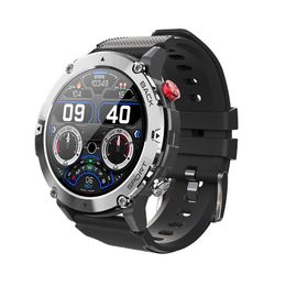 Nieuwe mannen smartwatch Sports C21, 360*360 Full Touch HD -scherm Voice Assistant Bracelet IP67 Waterdichte sporthorloges