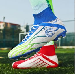 Nouveaux hommes baskets chaussures de Football bottes de Football gazon Football chaussures de Sport chaussures d'entraînement en plein air TF/FG Futsal livraison directe unisexe