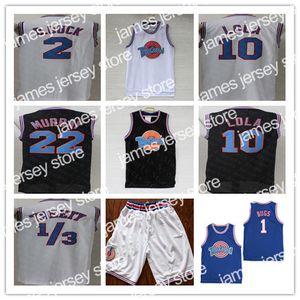 New Men Space Jam Jersey 1 Bugs 23 Michael 2 Daffy Duck 10 Lola Bunny TAZ 1 3 Tweety 22 Bill Murray Curry Blanc Noir Movie Tune Squad Maillots
