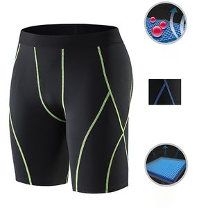 Nieuwe Mannen Sport Fitness Microfiber Elastische Shorts Ademend Sneldrogend Korte Broek Gym Training Lopende Panty C0222