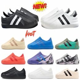 Nuevos zapatos casuales de primavera para hombre, mocasines con plataforma AdiFOM Superstar Triple Black Core White Clay Strata, zapatos planos con cordones, zapatillas sin cordones, calzado deportivo de diseñador para mujer