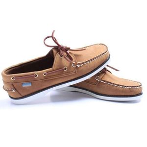 Nouveaux hommes en daim top sider chaussures habillées mocassins bateau hommes bleu daim bateaux à la main en cuir chaussures décontractées grande taille