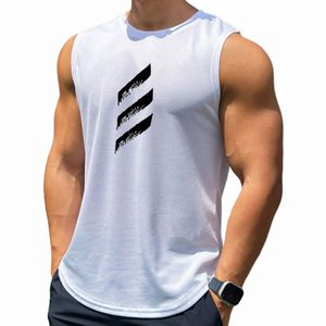 Nieuwe Mannen Tank top Gym Training Mesh Workout Fitn Bodybuilding Sleevel Shirt Kleding Sport Singlet Vest Mannen Hemd m3gW #