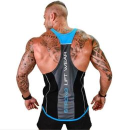 Nouveaux hommes débardeur gymnases entraînement Fitness musculation chemise sans manches vêtements masculins décontracté Singlet gilet maillot de corps avec lettre imprimée2799789