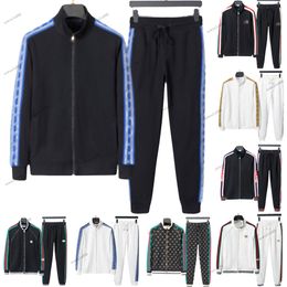 Nouveaux hommes survêtement survêtements costumes de sport hommes sweats à capuche vestes survêtements jogger costumes veste pantalons ensembles hommes veste sport costume ensembles taille asiatique M-3XL