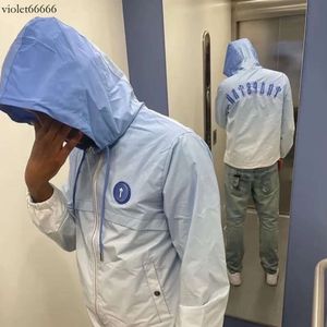 Nouveau Veste Trapstar homme vêtements de sport Irongate T coupe-vent-noir lettres brodées fermeture éclair femme Protection solaire