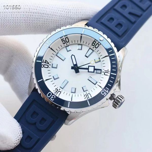 NUEVO Reloj para hombre Reloj de diseño Reloj serie Marine de alta calidad Bisel de cerámica de 42 mm Movimiento mecánico automático Zafiro 100 metros resistente al agua Reloj 1: 1