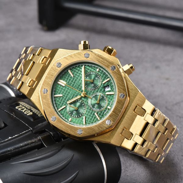 Nouveaux hommes montres montres de haute qualité A et P Quartz Mode Montres-bracelets mouvement montres designer montre hommes montre en verre saphir