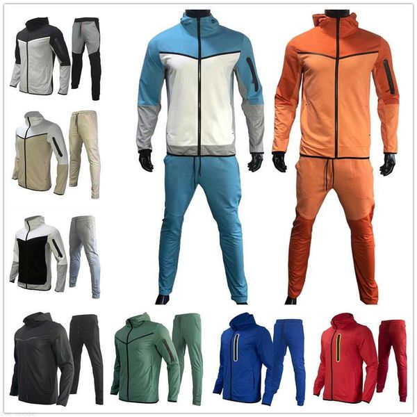 Nouveaux hommes femmes mode sweat à capuche Sportswear vêtements Jogging survêtement décontracté hommes course Sport costumes et pantalon 2 pièces ensembles chemise TZKE