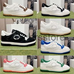 Nieuwe mannen Women Mac80 Sneakers Designer schoenen in elkaar grijpen G-borduurwerk zwart en wit leer retro-geïnspireerde trainers MAC80 Flat Shoes Maat 35-44