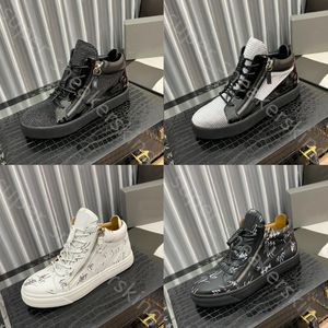Nieuwe Men Dames hardloopschoenen Zipper Sneakers Designer schoenen Zwart Wit Velvet Verhoogte schoen Luxe Hoog lage top platform Trainers Maat 36-46