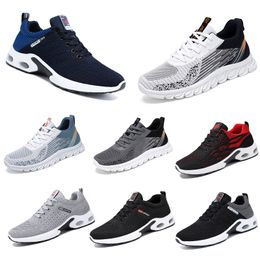 Nouveaux hommes Chaussures pour femmes randonnées courir chaussures plats semelle douce noir blanc rouge bule confortable couleur bloquer rond orteil 59 gai