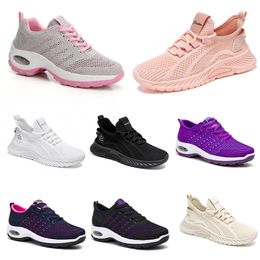 Nouveaux hommes femmes chaussures randonnée course chaussures plates semelle souple mode violet blanc noir confortable sport couleur blocage Q50-1 GAI GAI