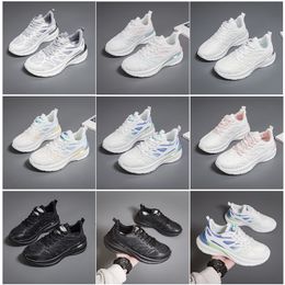 Nouveaux hommes Chaussures pour femmes randonnées courir chaussures plates softs sole mode blanc noir rose rose bule confortable sport z512 gai