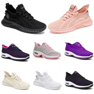 Nouveaux hommes femmes chaussures randonnée course chaussures plates semelle souple mode violet blanc noir confortable sport couleur blocage Q4-1 GAI GAI TR