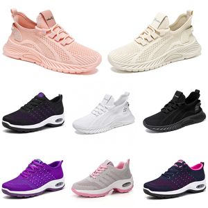 Nouveaux hommes femmes chaussures randonnée course chaussures plates semelle souple mode violet blanc noir sport confortable blocage de couleur Q24 GAI