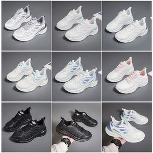Nuevos zapatos para hombre y mujer, zapatos planos para correr, senderismo, suela suave, moda, blanco, negro, rosa, azul, cómodos deportes Z512 GAI