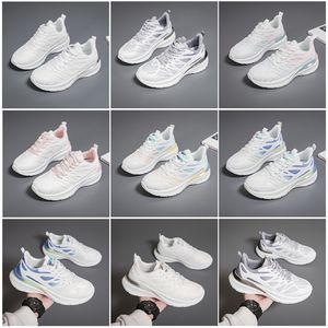 Nouveaux hommes Chaussures pour femmes randonnées en cours d'exécution chaussures plats soft mode blanc blanc noir rose bule confortable sport z37 gai