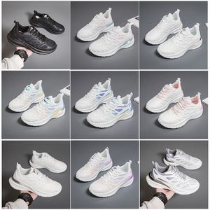 Nouveaux hommes femmes chaussures randonnée course chaussures plates semelle souple mode blanc noir rose bleu confortable sport Z623 GAI