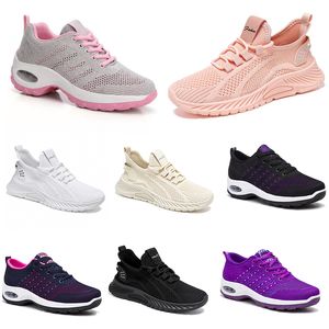 Nuevos zapatos para hombre y mujer, zapatos planos para correr, senderismo, suela suave, moda, morado, blanco, negro, cómodos, deportivos, franjas de color Q40-1 GAI GAI TR