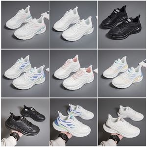 Nouveaux hommes femmes chaussures randonnée course chaussures plates semelle souple mode blanc noir rose bleu confortable sport Z313 GAI