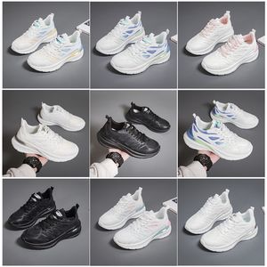 Nouveaux hommes femmes chaussures randonnée course chaussures plates semelle souple mode blanc noir rose bleu confortable sport Z513 GAI