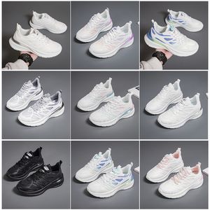 Nouveaux hommes femmes chaussures randonnée course chaussures plates semelle souple mode blanc noir rose bleu sport confortable Z517 GAI