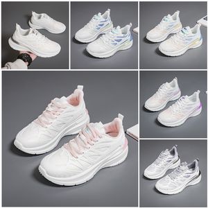 Nouveaux hommes femmes chaussures randonnée course chaussures plates semelle souple mode blanc noir rose bleu confortable sport Z1628 GAI