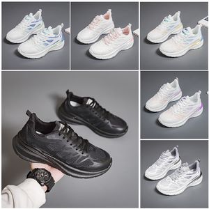 Nouveaux hommes femmes chaussures randonnée course chaussures plates semelle souple mode blanc noir rose bleu confortable sport Z1525 GAI