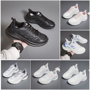 Nieuwe heren damesschoenen Wandelen Platte schoenen zachte zool mode wit zwart roze bule comfortabele sport Z109 GAI