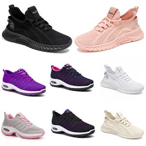 Nouveaux hommes femmes chaussures randonnée course chaussures plates semelle souple mode blanc noir rose bleu confortable sport E13-1 GAI