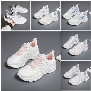 Nouveaux hommes femmes chaussures randonnée course chaussures plates semelle souple mode blanc noir rose bleu confortable sport Z1646 GAI