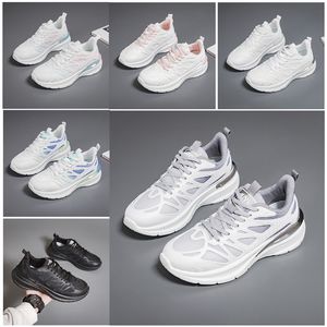 Nuevos zapatos para hombre y mujer, zapatos planos para senderismo, correr, suela suave, moda, blanco, negro, rosa, azul, cómodos deportes Z1736 GAI