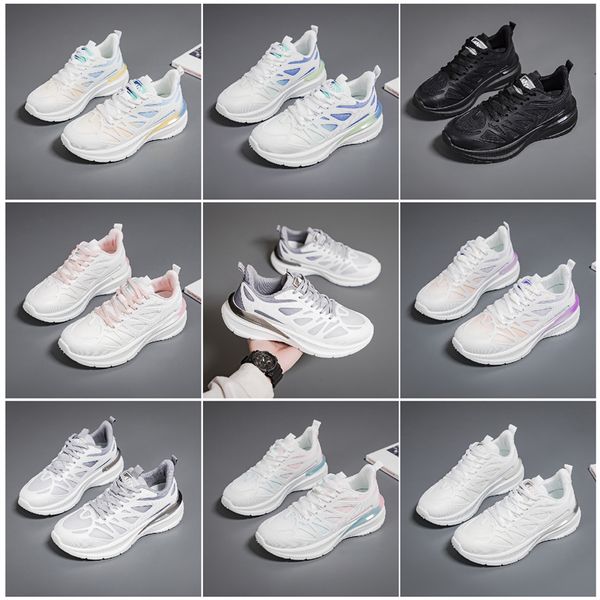 Nouveaux hommes femmes chaussures randonnée course chaussures plates semelle souple mode blanc noir rose bleu confortable sport Z13 GAI