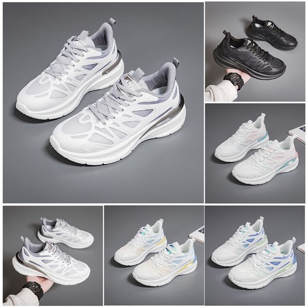 Nuevos zapatos para hombre y mujer, zapatos planos para correr, senderismo, suela suave, moda, blanco, negro, rosa, azul, cómodos deportes Z919 GAI