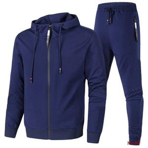 Nieuwe mannen vrouwen trainingspakken aankomst hoge kwaliteit twee stukken set met capuchon + track broek met letters en stroken bedrukte jogging sets Survetement femme kleding