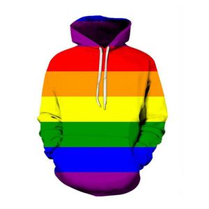 Nouveaux hommes/femmes drapeau drôle impression 3D mode survêtements col rond Hip Hop Hoodies RG04