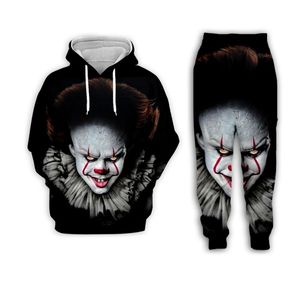 Les nouveaux hommes / femmes Stephen King IT-Pennywise drôle 3D Imprimer Hoodies / Sweatpants Casual Mode Hip Hop Survêtements Z03