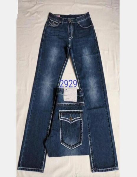 Nuevos pantalones vaqueros Men039s línea gruesa súper verdaderos Jeans ropa hombre Casual robin Denim religión jeans pantalones cortos tr M29083967178