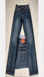 Nieuwe Men039S Straight True Jeans Long broek Mens Goarse Line Religion Jeans kleding man Casual potloodbroek blauw zwart denim 2368276